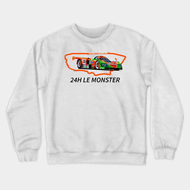 Shift Shirts LeMonster Crewneck Sweatshirt by ShiftShirts